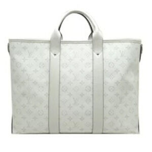 Louis Vuitton Bag Weekend Strap Tote NM Boston White Optic Taigarama